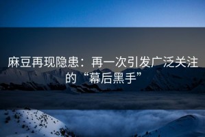 麻豆再现隐患：再一次引发广泛关注的“幕后黑手”