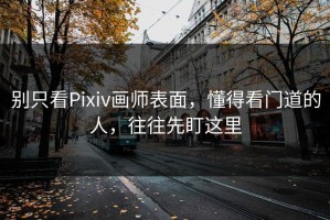 别只看Pixiv画师表面，懂得看门道的人，往往先盯这里