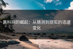 黑料网的崛起：从猜测到现实的迅速变化