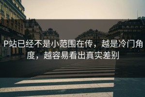 P站已经不是小范围在传，越是冷门角度，越容易看出真实差别