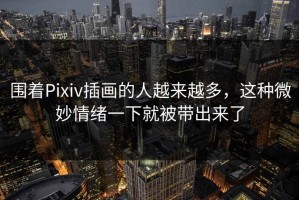 围着Pixiv插画的人越来越多，这种微妙情绪一下就被带出来了