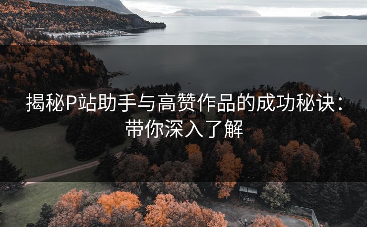 揭秘P站助手与高赞作品的成功秘诀：带你深入了解