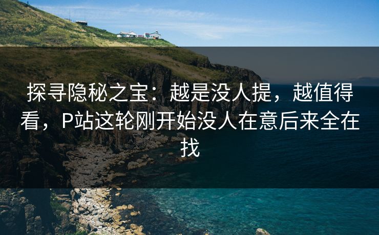 探寻隐秘之宝：越是没人提，越值得看，P站这轮刚开始没人在意后来全在找